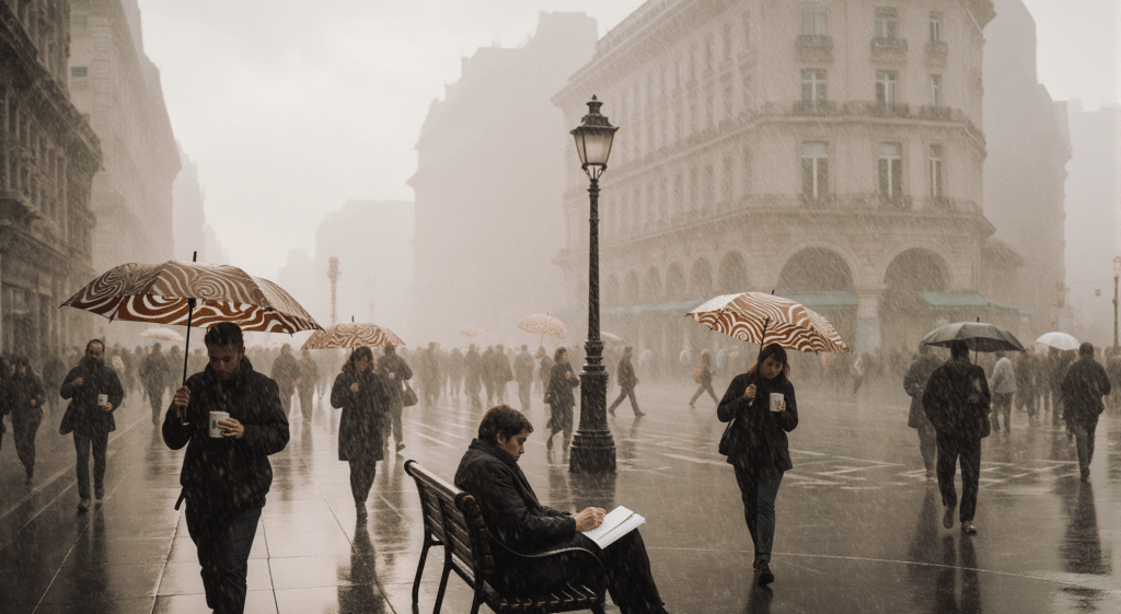 Espresso Showers: City Wakes to Caffeinated Clouds and Perky Commutes