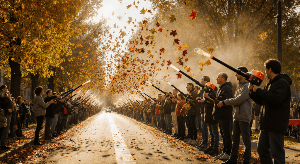 Blown Away: Town’s Leaf Blower Orchestra Turns Autumn into an Operatic Gale