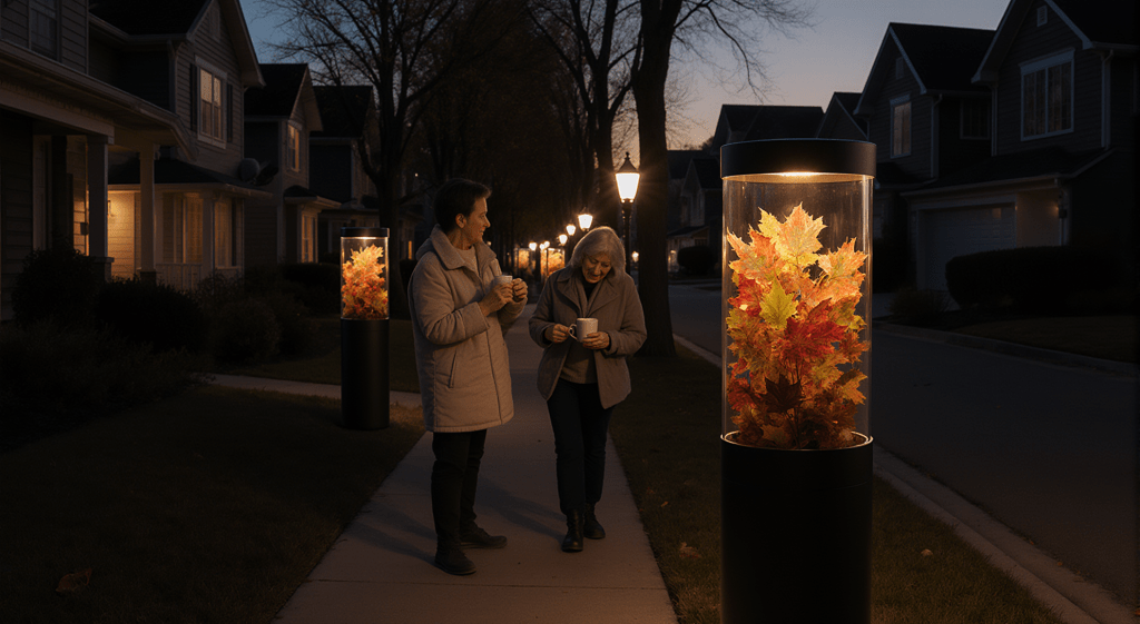 Department of Seasonal Energy Unveils Leaf-Powered Lamps