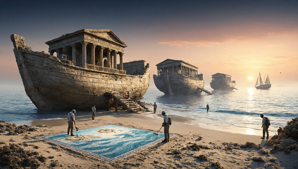 Temple Fleet Comes Ashore, Mosaic Map Points Nowhere in&nbsp;Particular