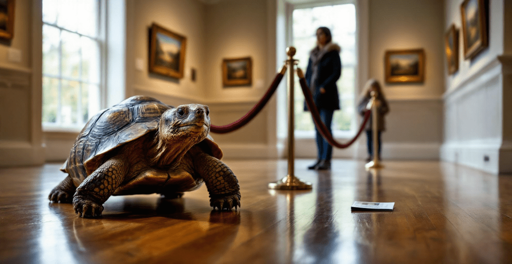 Small Museum Hires Elderly Tortoises For Security, Officials Cite “Eventual Arrival” As Deterrent
